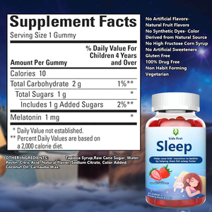 Gomitas de Melatonina para Niños Oem Odm con Sabor a Frutas Naturales que Ayudan a los Niños a Dormirse Más Rápido y Favorecen Ciclos de Sueño Saludables - Product Image 2