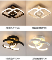 Plafonniers LED modernes créatifs avec base carrée en fer et couvercle en acrylique, indice de protection IP33, garantie de 2 ans, pour salon, chambre à coucher, couloir