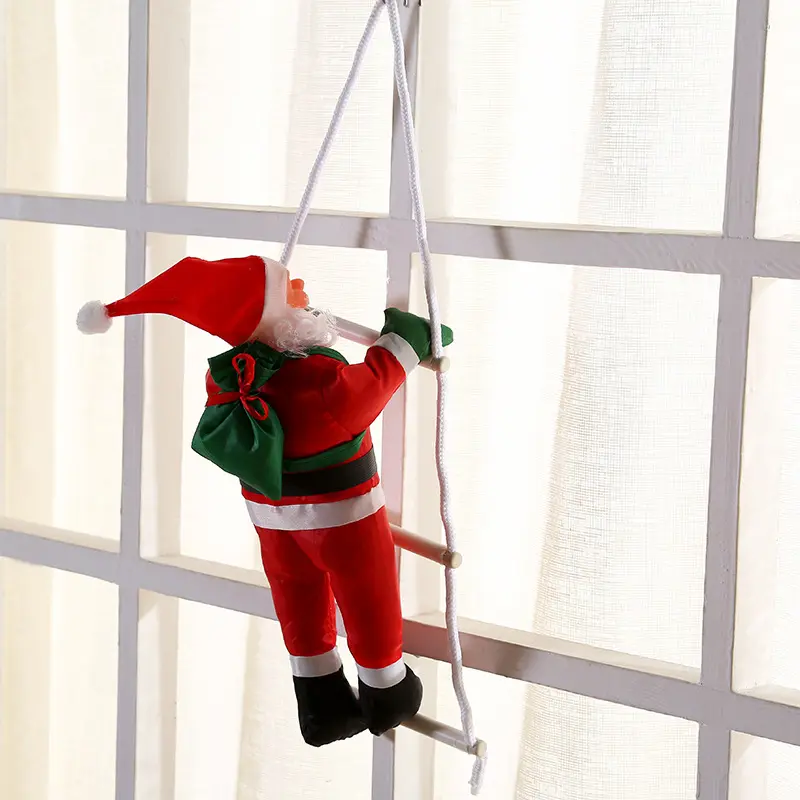 Подвеска для восхождения на веревочную лестницу Санта-Клауса, Рождественская домашняя подвеска, подвеска для рождественских деревьев, подвесное украшение, 2024 новогодний Рождественский Декор, подарок