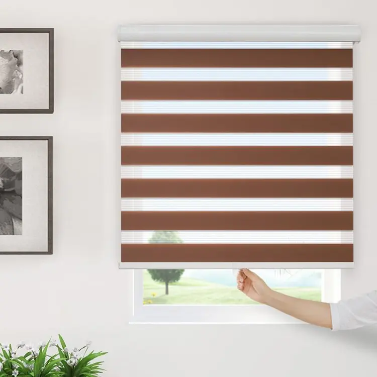 top quality wholesale price custom waterproof cordless window zebra day and night blinds