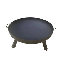 Foyer pliant de gril de camping en acier corten d'extérieur à la mode