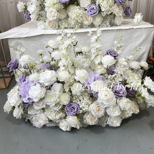 IFG مصنوع يدويًا وقطعة من عداء زهور أرجواني لزينة الممر في الزخرفة - Product Image 6