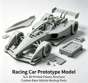 Servicio de Impresión 3D Personalizada de Prototipos de Autos de Carreras, Muestras de Maquetas de Vehículos a Escala, Servicio de Mecanizado Rápido - Product Image 1