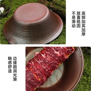 Vajilla para Hot Pot de Tres Niveles Mountain Breeze: Mismo estilo que el Plato de Hielo con Carne Seca de Res Mountain Slowly, Tazón Puntiagudo - Product Image 3
