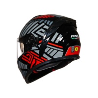 Casque de moto modulaire unisexe ABS avec double visière, déverrouillage rapide, certifié ECE, dernier modèle de casque de moto rabattable en ABS