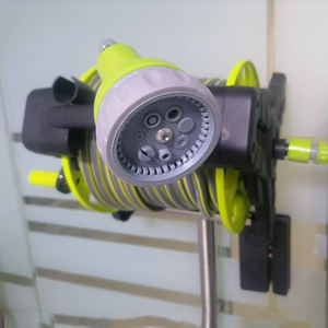 Enrouleur de tuyau d'arrosage <span class=keywords><strong>mural</strong></span> rétractable en PVC de 12 mm avec buse de pulvérisation réglable - Product Image 3