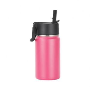 Bouteille isotherme en acier inoxydable à double paroi de 350 ml (12 oz) pour étudiants et enfants, avec paille et poignée, vente en gros - Product Image 5