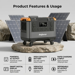 Centrale Électrique Portable 3KW 2688Wh LiFePO4 pour la Sud-Afrique – Générateur Solaire et Batterie de Secours pour Domicile et Entreprise - Product Image 1