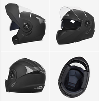 Nouveau casque de moto modulaire intégral à double visière rabattable de haute qualité avec double visière en ABS