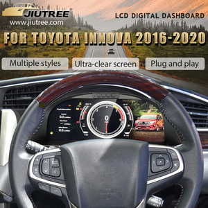 แผงหน้าปัดดิจิตอล LCD JIUTREE สำหรับ Toyota Innova ปี 2016-2020 หน้าจอแสดงความเร็วแบบดิจิตอล ชุดหน้าปัดเสมือนจริง - Product Image 4