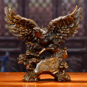 Meilleures ventes 2022, grande statue d'aigle en résine antique, ornement de faucon en résine solide - Product Image 6