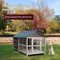 Nichoir carré universel pour chien en bois massif, écologique, chaud, imperméable, pour l'extérieur, application quatre saisons