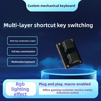 Mini Keypad Mekanik Nirkabel USB RGB yang Dapat Disesuaikan dengan 2/3/4 Tombol Ultra-Kompak Langsung dari Pabrik; Alat Produktivitas Efisien untuk