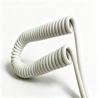 Cable Espiral de PU para Equipos Médicos, Cable Combinado Multifilar de Alta Flexibilidad, Cable Retráctil de PUR para Dispositivos Médicos