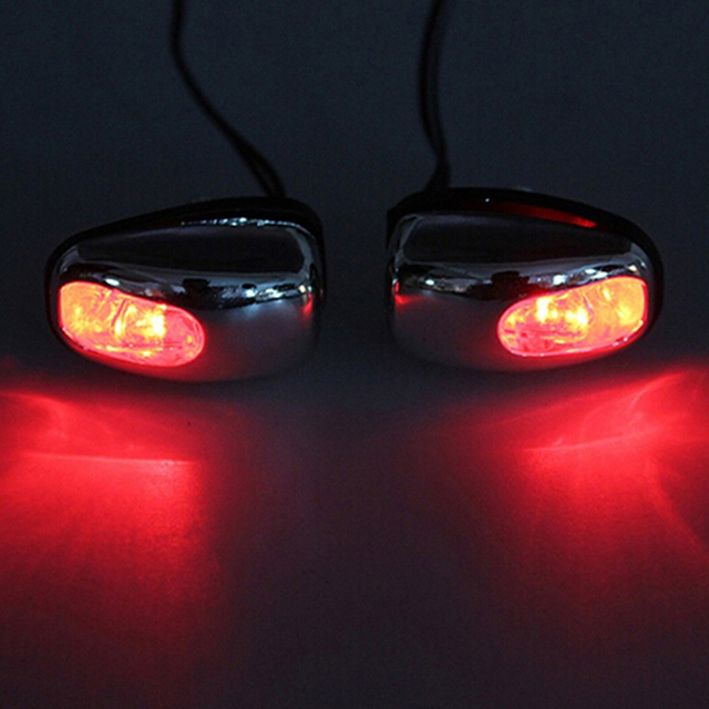 Car Wiper Hood Light, 12 V Coppia Di Auto LED Light Tergicristallo Hood Parabrezza Spruzzatore Ugello Lavavetri - 10