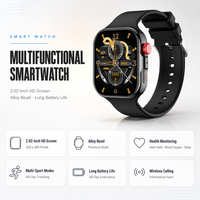Montre connectée carrée CY39 2026 avec appels Bluetooth, écran IPS 2,02 pouces, fonction d'appel, suivi de santé, suivi d'activité sportive unisexe