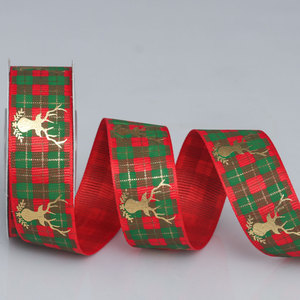 Cintas Rojas y Verdes Navideñas para Envolver Regalos, Venta al Por Mayor - Product Image 6