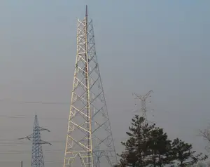 Golden Supplier Monopole Tower High Voltage Transmission Pole Structures Galvanized Steel Cross Arm