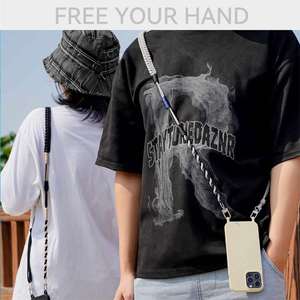 สายคล้องโทรศัพท์แบบปรับได้ ทำจากไนลอน งานแฮนด์เมด คุณภาพพรีเมียม สายยาว ป้องกันการสูญหาย ดีไซน์เรียบง่าย ทันสมัย สายคล้องโทรศัพท์แบบสะพายข้าง - Product Image 3