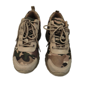 DFT0115 Zapatos Deportivos Personalizados en Negro, Verde y Marrón Desierto, Transpirables, de Gamuza - Product Image 1