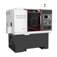 Mini máquina cortadora de torno CNC Horizontal de alta velocidad, estructura de cama inclinada de 2 ejes para ventas directas de fábrica de Guangdong