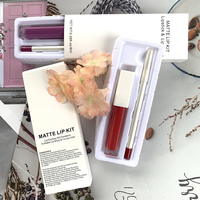 Kit de rouge à lèvres, étiquette privée, boîte pour lèvres, mat, couleur chair, avec doublure, sans cruauté
