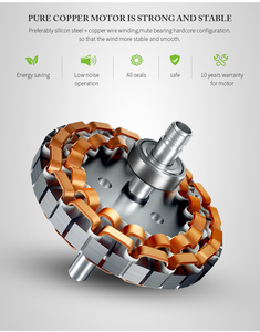 Pha Lê Điều Khiển Từ Xa Trần Người Hâm Mộ Đèn 220V Trang Trí Bladeless Home LED Thiết Kế Vòng Ba Màu 42 Inch Hiện Đại - Product Image 4