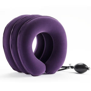 Dispositivo de Tracción Cervical YUWELL, Soporte Inflable para el Cuello de 3 Capas, Color Morado, Operación Manual - Product Image 1
