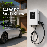 EVEGO Nouvelle Station de Recharge Rapide DC pour Véhicules Électriques 14kW CCS1/CCS2/GBT Double Connecteur Protection IP55 Garantie 2 Ans Facturation Intelligente