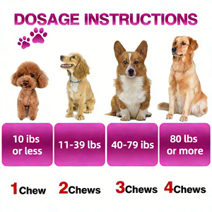 OEM 11 en 1 Golosinas Blandas <span class=keywords><strong>para</strong></span> <span class=keywords><strong>Perros</strong></span> y Gatos, Multivitamínicas, <span class=keywords><strong>para</strong></span> un Pelaje Brillante, Omega-3, Refuerzo Inmunológico, Zinc, Calcio, Salud Articular, Naturales - Product Image 2