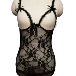 Sous-vêtements sexy style européen et américain en dentelle fine et spandex, ouverts - Product Image 2