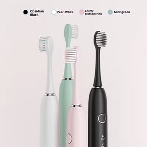 <span class=keywords><strong>Brosse</strong></span> à dents électrique sonique intelligente LED étanche IPX7 la plus vendue avec chargement Type-C, poils souples, 5 modes, double bouton de réglage de la force - Product Image 3