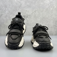 Sneakers Chunky da Uomo con Plateau, Scarpe da Papà con Suola Spessa che Aumentano l'Altezza, Tomaia Goffrata con Cinturini Multipli, Calzature Streetwear con Rialzo
