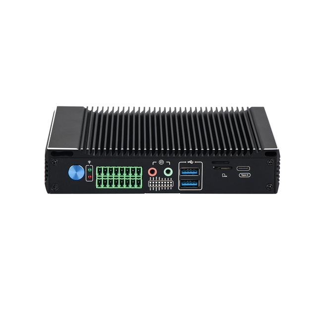 AI Edge Computing Embedded Box PC RK3588 with 8-core 64-bit 6TOPS//32TOPS NPU 4G/5G Module 2*COM Edge Gateway Smart Mini PC