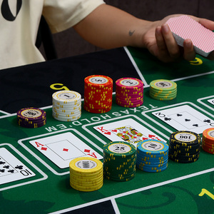 Set da 50 Fiches da <span class=keywords><strong>Poker</strong></span> Las Vegas da 14g con Borsa Portatile - Fiches di Alta Qualità Economiche per Blackjack, Serate di <span class=keywords><strong>Poker</strong></span> e Feste - Product Image 5