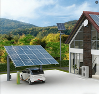 Système de carport solaire YMHD, kit complet, structure de montage en matériau Q235/AL6005-T5, durée de vie de 25 ans, pour utilisation sur le terrain/sur le sol