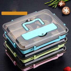 Adults Custom 5 Compartment Picnic Food Container Big Stainless Steel Tiffin Carrier Thermal Lunch Box for School Kids Office - Product Image 6