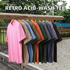 เสื้อยืดคอกลมโอเวอร์ไซส์ 250 GSM ผ้าฝ้าย 100% ซักแล้ว พิมพ์โลโก้ด้านหน้าได้ตามต้องการ ดีไซน์เรียบง่าย ใส่ได้ทั้งชายและหญิง เป็นมิตรต่อสิ่งแวดล้อม ระบายอากาศได้ดี เสื้อยืดผู้ชาย - Product Image 2