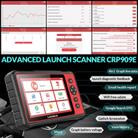 LAUNCH X431 CRP909E Potente Escáner OBD2, Herramienta de Diagnóstico Completo del Sistema, CRP909 TPMS ABS OIL SAS, Lector de Códigos de Servicio con 15 Funciones de Reinicio