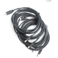 Revolution DC5521 Schnellladekabel Typ-C USB mit Nylon-Ummantelung 5A Schnellladung für Kamera Stecker/Buchse Anschlüsse