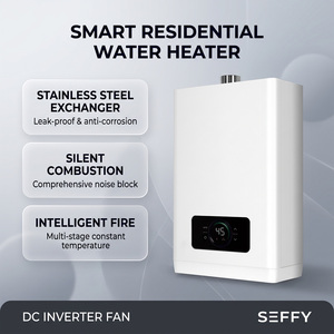 Chauffe-eau instantané au gaz <span class=keywords><strong>propane</strong></span> GPL mural en acier inoxydable 24 kW à onduleur DC pour eau chaude constante - Product Image 3