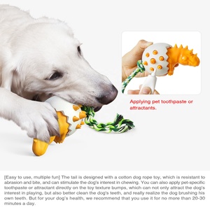 2026 HOT Cute Dog <b>Toy</b> Durable TPR Interactive Dinosaur <b>Eggs</b> Molar Teeth Clean Indestructible Tough Dog Chew <b>Toy</b> - Product Image 5