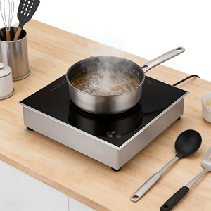 Chauffe-plat à induction commercial 1000W AM-BCD108, plaque chauffante haute puissance pour buffets, offre une chaleur intense pour une cuisson rapide et efficace - Product Image 2