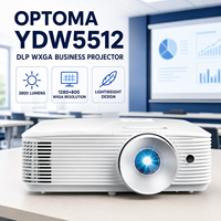 Proyector Empresarial DLP WXGA Optoma YDW5512 de Diseño Ligero, 3800 Lúmenes para Salas de Reuniones con Soporte de Entrada de 1080P