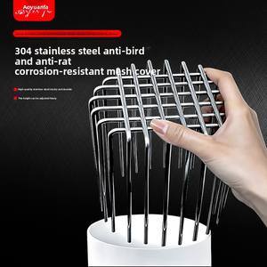 Rejilla <span class=keywords><strong>de</strong></span> malla <span class=keywords><strong>de</strong></span> acero inoxidable 304 para tuberías <span class=keywords><strong>de</strong></span> drenaje y ventilación exteriores, a prueba <span class=keywords><strong>de</strong></span> pájaros y roedores, resistente a obstrucciones, para tuberías <span class=keywords><strong>de</strong></span> drenaje y ventilación <span class=keywords><strong>de</strong></span> techos - Product Image 2