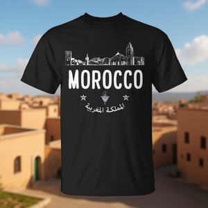 T-shirt paysage du Maroc, souvenir de voyage, taille adulte unisexe - Product Image 3