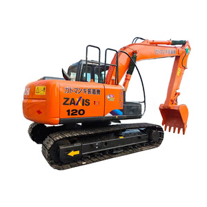 Excavatrice sur chenilles Hitachi ZX120 d'occasion, 12 tonnes, moteur Isuzu, pompe hydraulique, boîte de vitesses, roulement, moteur PLC, d'origine japonaise, 90% neuve - Product Image 1