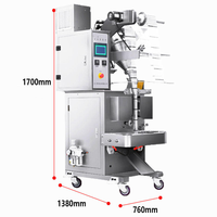 Machine d'emballage verticale multifonction pour boissons semi-fluides, 30-50 sachets/min, plage 5-100 ml, remplissage et scellage par engrenages