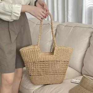 Sacs en rotin légers personnalisés avec logo, de haute qualité, pour femmes, idéaux pour les vacances en plein air et <span class=keywords><strong>la</strong></span> plage – Vente en gros directe usine - Product Image 2