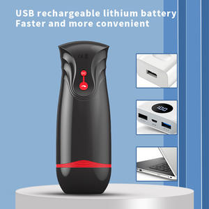 الجملة التلقائي الدورية تهتز مص الاستمناء كوب للرجال مع 4-10 وسائط واقعية الصوت الذكور لعبة الجنس - Product Image 4